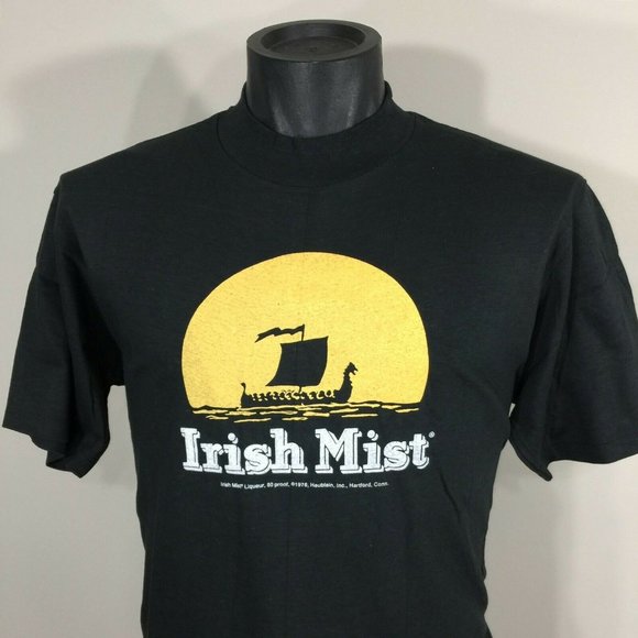 Vintage 1978 Irish Mist Liqueur T-Shirt NOS L Tee Top - Picture 1 of 5